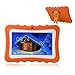 Produktbild TEEPAO Tablet, Touchscreen, für Kinder, Tablet, 7 Zoll, WiFi, Android 4.4, IPS HD 1024 x 600, Silikon Schutzhülle für Stand, Tablet mit Kamera Orange