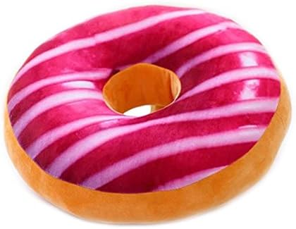 LUVCALS Creative Plush Donut Food Pillows Stuffed Toys Dolls Cartoon Donuts Pillow (A)