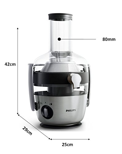 Philips HR1921/20 Entsafter, FiberBoost, QuickClean Technologie, Vorspülfunktion, 1100 W, edelstahl - 2
