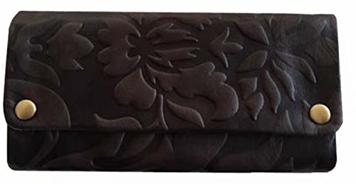 Kavatza Lady tp18 Blague à tabac avec motif floral estampé marron Pour femme
