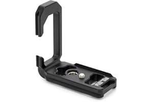 3 Legged Thing Riley – Dedicated L-Bracket for Canon EOS R7 – Arca-Swiss Compatible Quick Release Plate (Darkness (Matte Black))