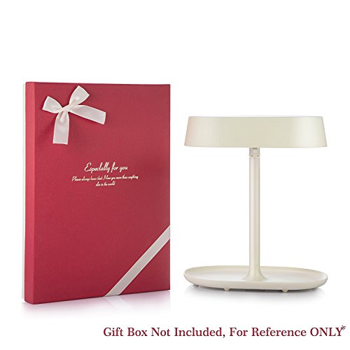 Leichten Makeup Spiegel Kosmetikspiegel, Wiederaufladbar Eitelkeitsspiegel mit Lichtern und Ablage, 3 in 1 Bonusfunktionen die Ihnen als Tischlampe und Nachttischlampe dienen perfekt als Geschenk für Mädchen Tochter Freundin Frau Mama - 7