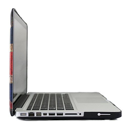 HASESS 13-Zoll UK Flaggege 3 in 1 Case Harte Schale Abdeckung Entwerfer Kunst Muster für Apple Macbook Pro 13.3″ Nicht-Retina A1278 + Klar TPU Tastatur Abdeckung + Klar LCD-Schirm-Schutz – UK Flaggege - 3