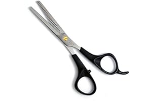 PET MAGASIN Tijeras de entresacado para Mascotas - Tijeras de peluquería Profesionales para entresacado con Cuchillas dentadas de Acero Inoxidable para Perros, Gatos y Otras Mascotas