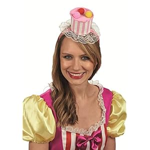 Diadema de cupcake para disfraz – Sombrero de payaso dulce para carnaval y fiesta