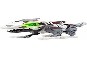 SILVERLIT YCOO Robot Dinosaurio en su Huevo para Construir 22 cm - Mega Biopod - Efectos sonoros y Luminosos - Juguete Infantil - A Partir de 5 años