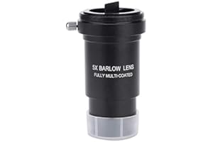 EBTOOLS Telescope - 1.25in Barlow Lens, 1.25" 5X Multi-coated Barlow Lens M42 Thread for 31.7mm Telescopes Eyepiece Barlow Lens Skywatcher