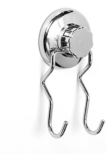 Suction Hooks TAPCET No-Drilling Stainless Steel Strong Vacuum Suction Cup Hooks Door Glass Window Wall Hanger Multipurpose Towel Coat Hat Clothes Robe Hooks for Bathroom Kitchen Office (2 Hooks)