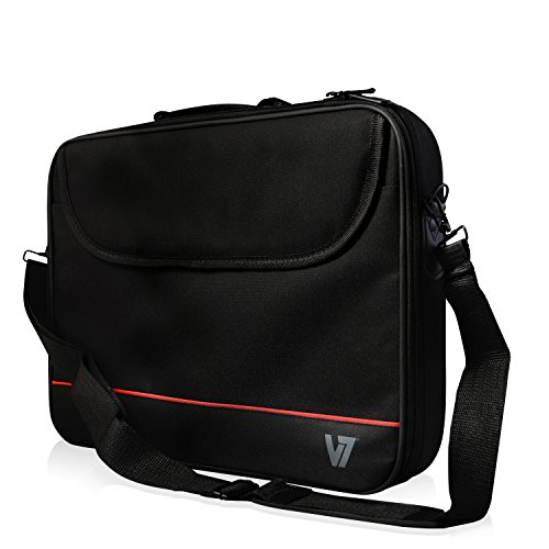 V7 V7 CCK1-3E 16 1 Zoll Notebooktasche Laptop-Tasche mit d  nnem Trolley-Band schwarz