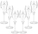 Produktbild Lanson Reims France Champagner Gläser Flöten Set - 6x 10cl geeicht