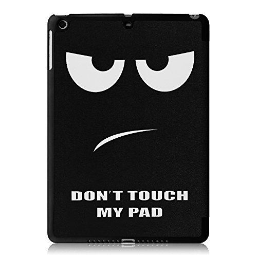 Fintie iPad Air Hülle Case – Ultra Slim Superleicht Schutzhülle Smart Shell Cover Tasche Etui mit Auto Schlaf / Wach und Standfunktion für Apple iPad Air, Don’t Touch - 9