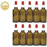 Octopus - 10 botellas (cristal de ámbar) con pipeta de 50 ml.