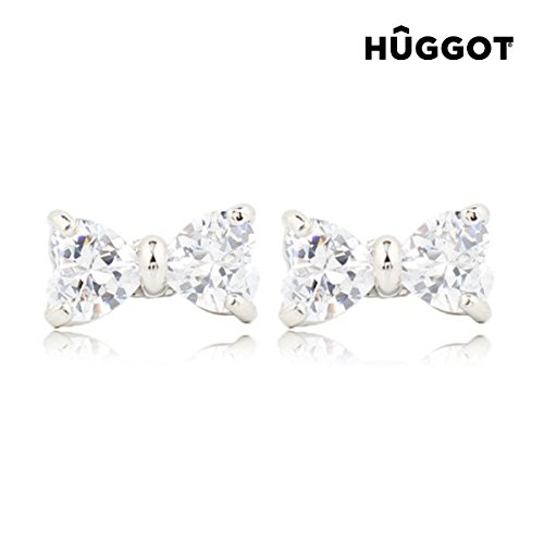 Price comparison product image Boucles d'oreilles Plaqué Rhodium et Zirconites Ties Hûggot