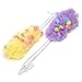 Long Handle Bath Sponge Scrubber - KingOfHearts™ Mesh Spa Brush Bath Sponge, Strong and Shower Sponge Nylon Body Back Scrubbers, Suitable for Men and Women - 2 in 1 set - Yellow and Purple