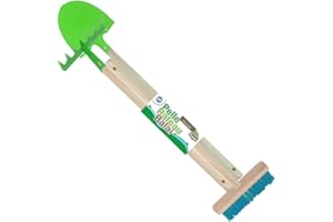 PLANETE PLANTE - Set di 3 attrezzi da giardinaggio per bambini - Attrezzi da giardinaggio - 170510 - Metallo - Giardino - Natura - Pianta - Fiori - Gioco per bambini - A partire dai 3 anni