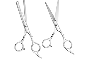 Mesybveo 2 Pezzi Forbici Parrucchiere Ultra Affilate e Precise per Styling, Sfoltire e Modellare - Adatte per Casa e Salone