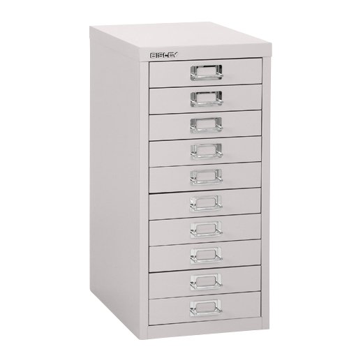 Bisley Light Grey Multidrawers 10 drawer H 590mm H2910NL-av7