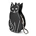 Produktbild JAGENIE Cute Schwarz Cat Frauen Leder Handtaschen Geldbörse Crossbody Schulter Messenger Taschen