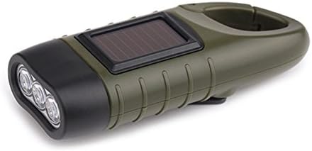 STARE89 LED Camping Lantern, Portable LED Flashlight Hand Crank Solar Powered Energy Rechargeable Flashlight Torch for Camping Climbing Hiking, Emergency Flashlight