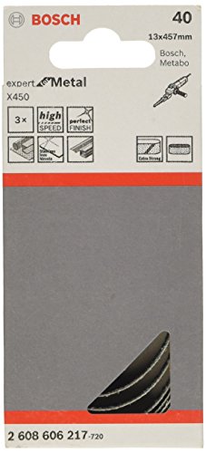 Bosch Schleifband X450 Expert for Metal 13x457mm Korn 40, 3 Stk.