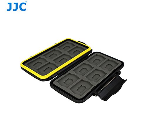 JJC Multi Memory Card Case MC-SDMSD24 Speicherkarten Schutzbox für 12 Stück SDHC und 12 Stück MicroSD Cards – extreme Wasserdicht und Stoßfest Box Safe Tasche Etui Aufbewahrungsbox Hülle - 3