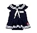 niceEshop(TM) Toddler Baby Girls Short Sleeve Navy Sailor Romper Dresses