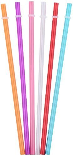 Tiki Tumblers Reusable Drinking Straws 6 Piece | BPA Free | Fits Tervis, Signature & Other Tumbler Brands Straws Assorted
