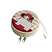 Produktbild Fulltime® Cute Animal-Island-Serie Kopfhörer SD-Karten-Tasche Schutztasche Mini Zipper Praktische Tragetasche für In-Ear-Ohrhörer, 7cm x 3cm (Weiß)