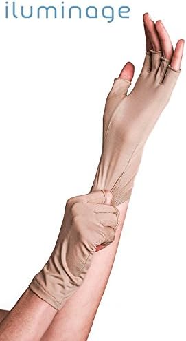 iluminage Skin Rejuvenating Gloves with Patented Copper Technology for Women or Men Helps Minimise Wrinkles Whilst Sleeping (Small)