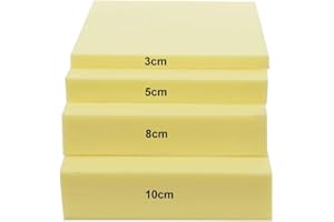 YURO Cojín de espuma de repuesto expandido para banco, extra largo de 60/150/180/200 cm, acolchado de espuma, lámina de espuma de alta densidad para colchón, colchón