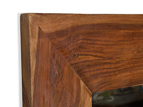 massivum Spiegel Cubus 120x90x3 cm Palisander braun gewachst - 2