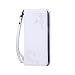 Produktbild Nancen Samsung Galaxy Note 4 / SM-N9100 (5,7 Zoll) Handyhülle, Luxus Weiß Prägung Schmetterling und Blume Muster Flip Case PU Leder Tasche Ledertasche Etui Protective Schale Bookstyle Schutzhülle mit Standfunktion