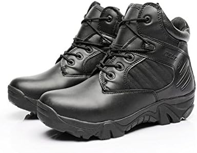Suetar Military Leather Hiking Shoes Spring and Summer Tactical Trekking Shoes Breathable and Waterproof Combat Boots