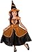 Produktbild Karneval-Klamotten Hexenkostüm Mädchen Orangina orange-schwarz Mädchen-Kostüm inkl. Hexenhut Halloween Größe 128