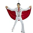 Kurt S. Adler Elvis in White Suit with Red Cape Ornament