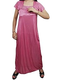 Indiatrendzs Women Hot Sexy Honeymoon Nightwear Peach 2pc Nighty Set