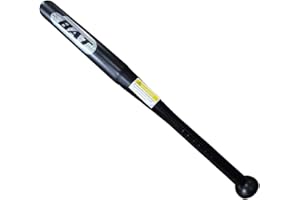 GADGETKING Heavy Duty Metal Baseball Rounder Softball Bat Black Pole Stick Stainless Steel