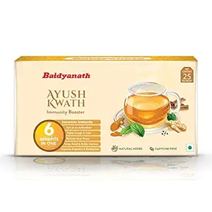Baidyanath Ayush Kwath Tea - 25 Bags - Ayurvedic Immunity Booster
