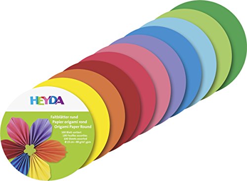 HEYDA Origami Faltbl‰tter, rund, 150 mm VE = 1