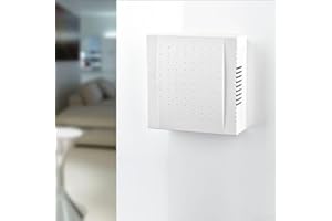 JAYRUIT Ring Chime, Hotel Door Bell Panel 220V Wired Doorbell Ding Dong Chime Doorbell for Home Office Access Control, 108 x 108 x 36mm