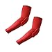 Produktbild reachs 1 Paar/2 PCS Honeycomb wabenpolsterung Radfahren Basketball Arm Guard Sleeve Ellbogenbandage, rot