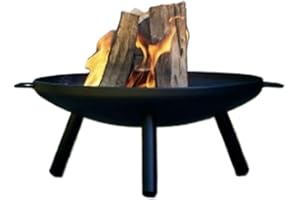 RILOOP Fire Bowl 60 cm Fire Pit Garden Patio Fireplace Fire Camp Fire Iron