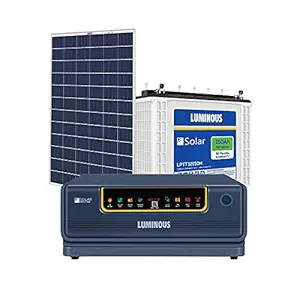 Luminous NXG1100 + LPTT12150H 150Ah 1No + 165Watts Solar Panel 2No (Poly)