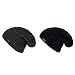 Noise Combo of Grey Wave Cross-Knitted and Black Wave Cross-Knitted Winter Beanie Cap RS.549.00
