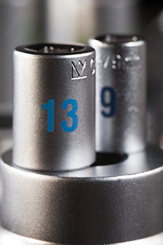 Meister Bit- und Steckschlüssel-Satz 38-teilig ✓ 1/4 Zoll Antrieb ✓ Große Ziffern ✓ Chrom-Vanadium-Stahl ✓ Robuster Metallkoffer ✓ Umschaltknarre | Knarrenkasten | Nusskasten | Ratschenkasten | Profi-Steckschlüsselkasten | Steckschlüssel-Set | 8429000 - 4