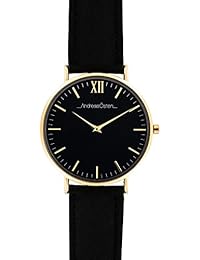 Reloj hombre Andreas Osten acero negro 40 mm ao-104