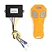 Produktbild Funk Fernbedienung Elektrische Seilwinde Funk Steuergerät DC 12V + 30m Empfangsabstand Remote mit 2 * Batterie (Gelb)
