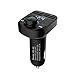 Price comparison product image Bluetooth FM Transmitter for Car, Wireless Radio Transmitter Adapter with Hands Free Calls for iPhone/ipad/tablet/cellphone, Quick Charge USB Car Charger for Samsung, Good Gift (Black)