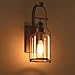 Produktbild American Village Industrial Style Antike Schlafzimmer Nachttisch Retro Eisen Glas Wandleuchte,EIN