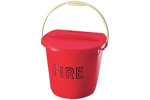 FIREPROTECTIONSHOP Plastic Fire Bucket & Lid